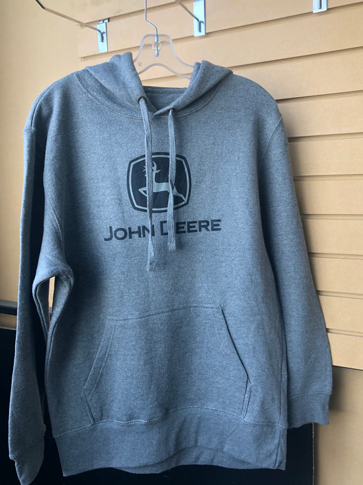 John Deere Mens Light Grey Logo Fleece