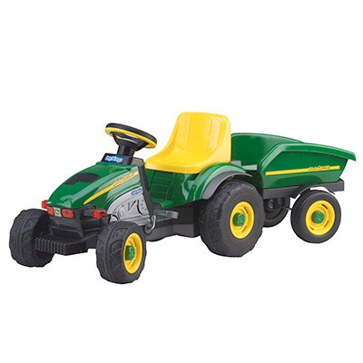 John Deere Farm Tractor with Trailer/Pedal