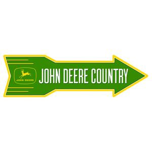 John Deere Metal Arrow Sign