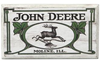 John Deere Wood Magnet