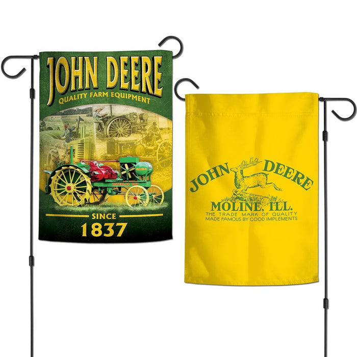 John Deere Moline 2 Sided Garden Flag