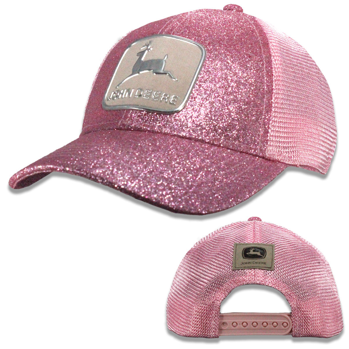 John Deere Womens Pink Glitter Cap — Martin Deerline