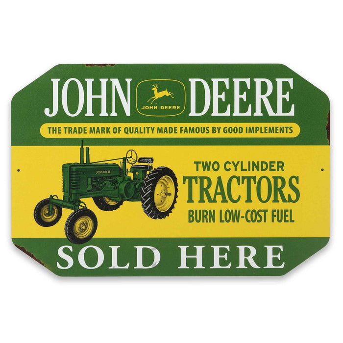 John Deere Metal Sign - Tractors Sold Here
