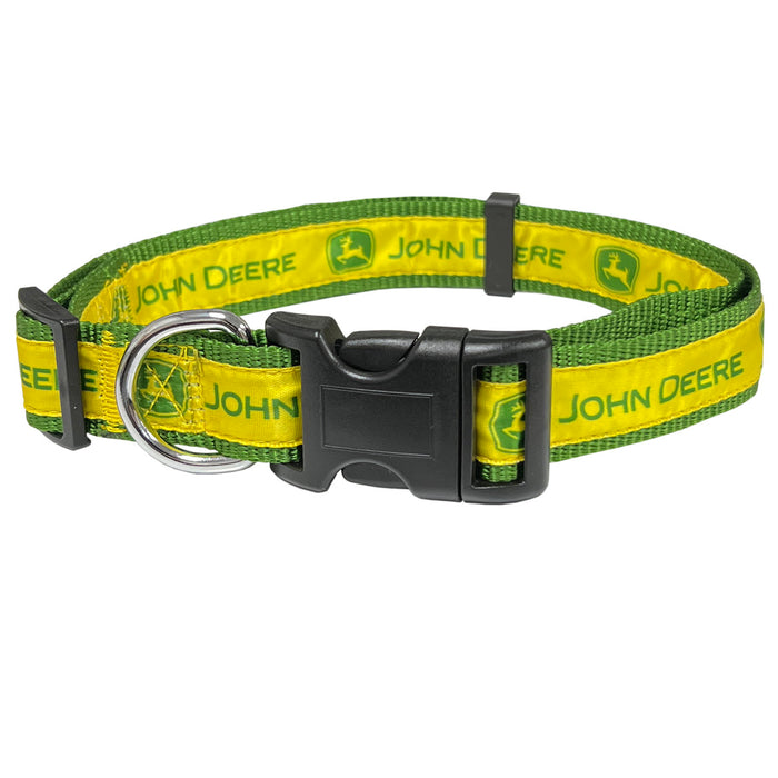 John Deere Medium Satin Pet Collar