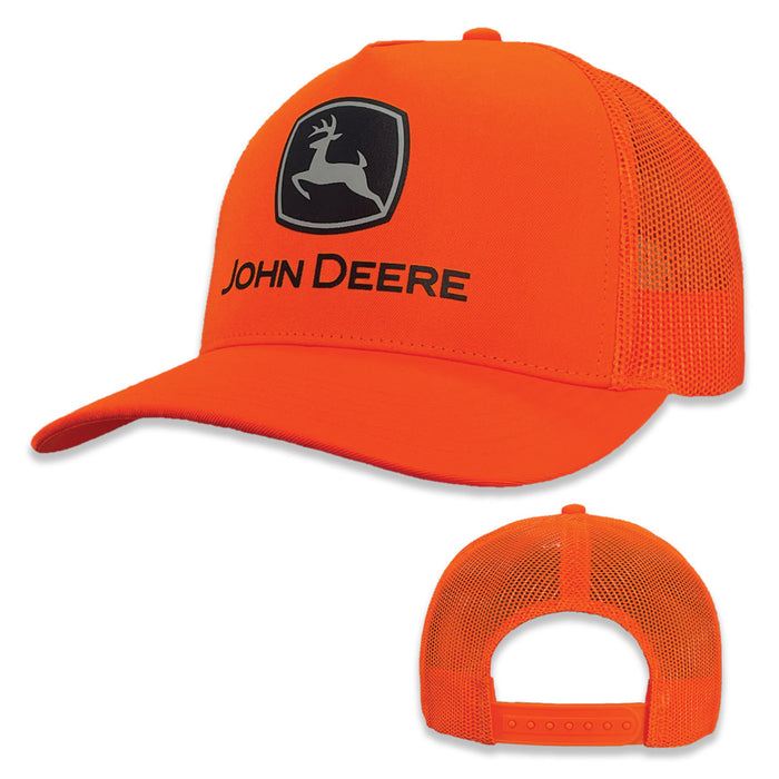 John Deere Orange Trucker Hat