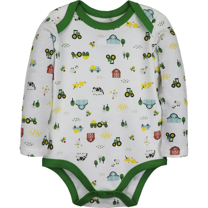 John Deere Boy Infant Farmland Bodyshirt