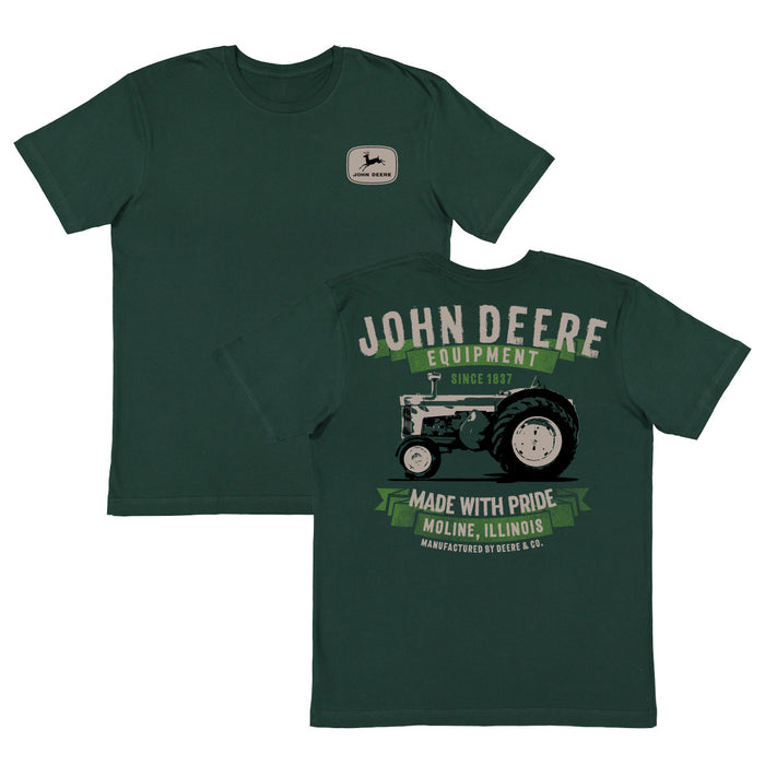 John Deere Men's Green Tractor Tee