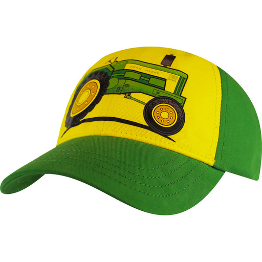 John Deere Boy Toddler Cap Yellow and Green with Vintage Tractor