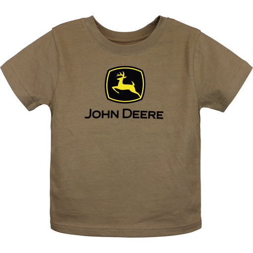 John Deere Boy Youth Trademark Tee in Brown