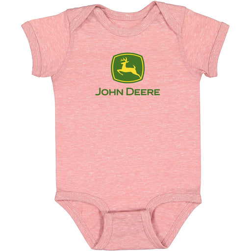 John Deere Girl Infant Mauve Logo Bodyshirt