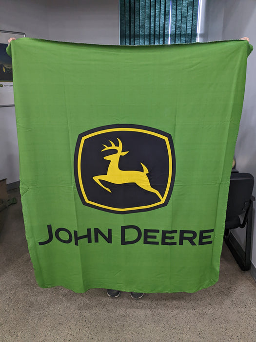 John Deere Green Logo Blanket