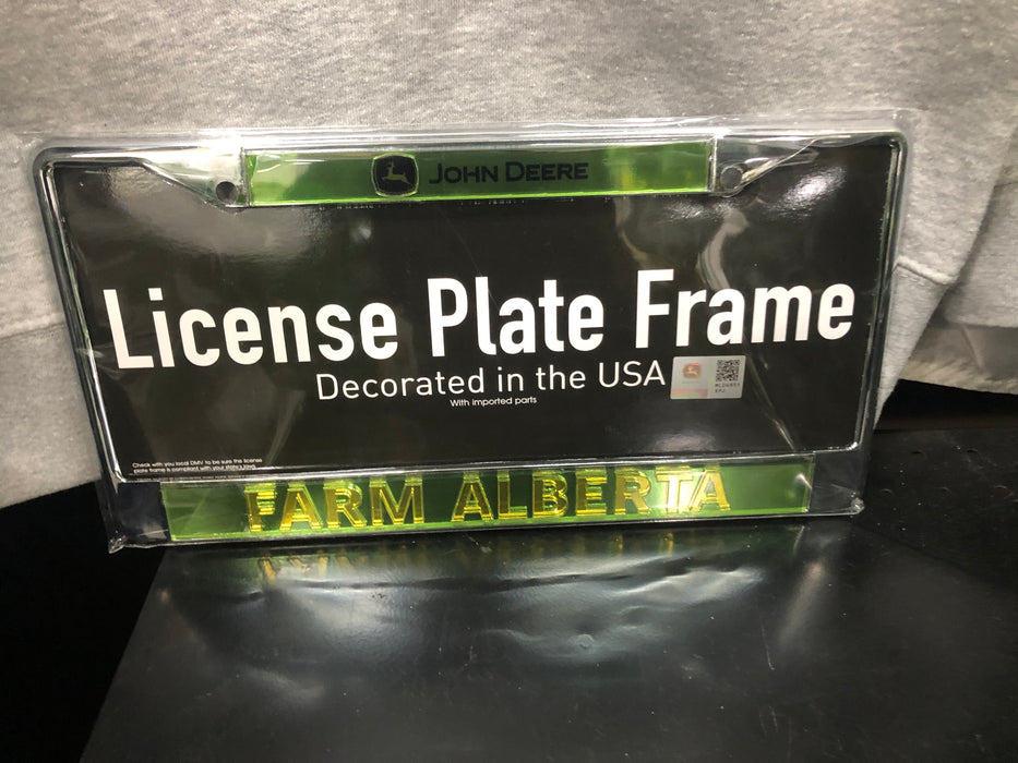 John Deere Farm Alberta License Plate Frame