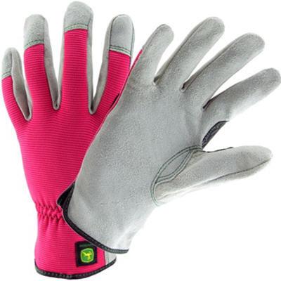 John Deere Cowhide Spandex Back Pink Glove