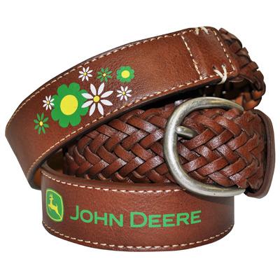 John Deere Braided Floral Belt