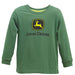 John Deere Boy Youth Green Logo Long Sleeve