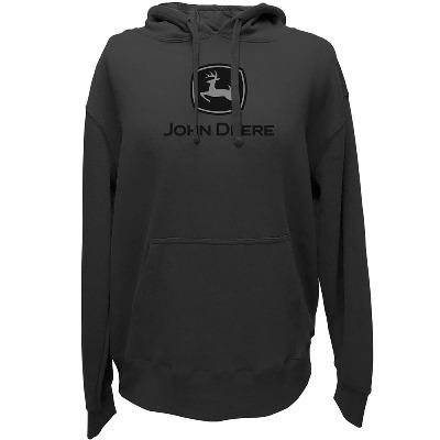 John Deere Mens Charcoal Tonal Logo Fleece