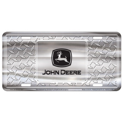 John Deere Diamond License Plate