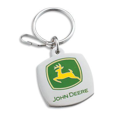 John Deere Enamel Key Chain
