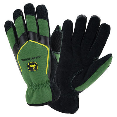 John Deere Slip-On Lined Leather Palm Glove