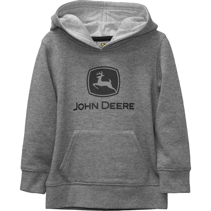 John Deere Boys Youth Grey Fleece Logo Hoodie