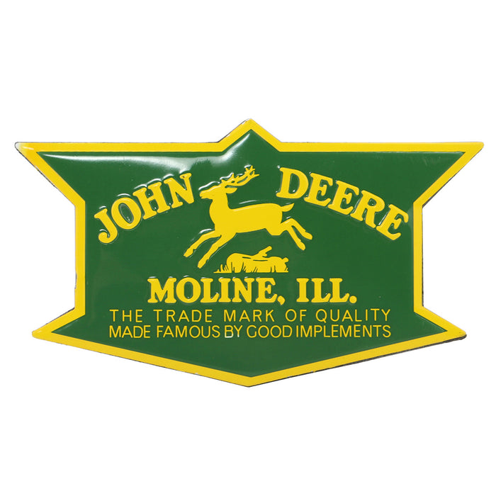 John Deere Badge Embossed Magnet