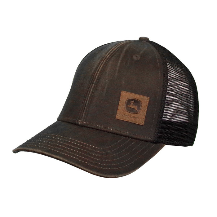 John Deere Sueded Brown Mesh Hat