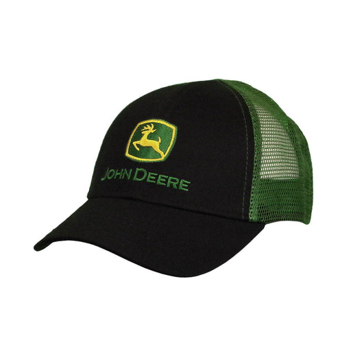 John Deere Kids Classic Logo Black & Green Hat