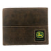 John Deere Distressed Leather Bi-Fold Wallet