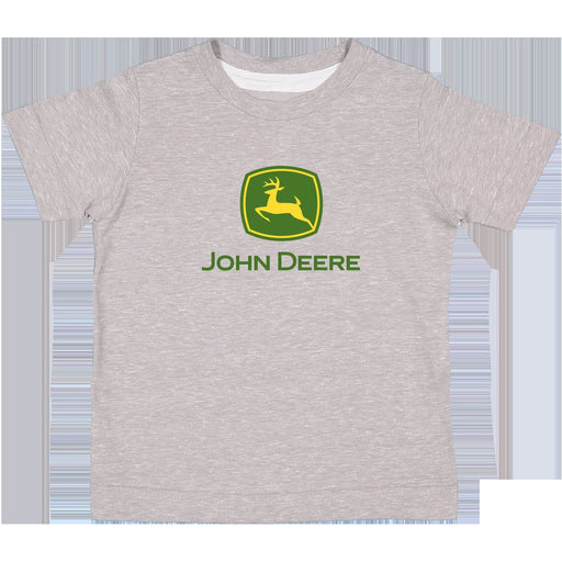 John Deere Boy Youth Oxford Logo Trademark Tee