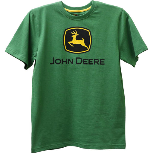 John Deere Boy Youth Green Logo Tee
