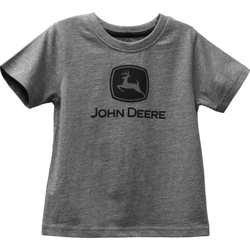 John Deere Boy Child Grey Trademark Logo Tee