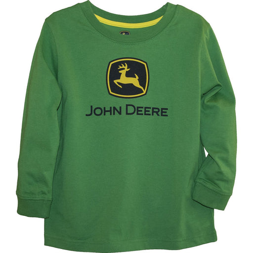 John Deere Boy Toddler Green Logo Long Sleeve