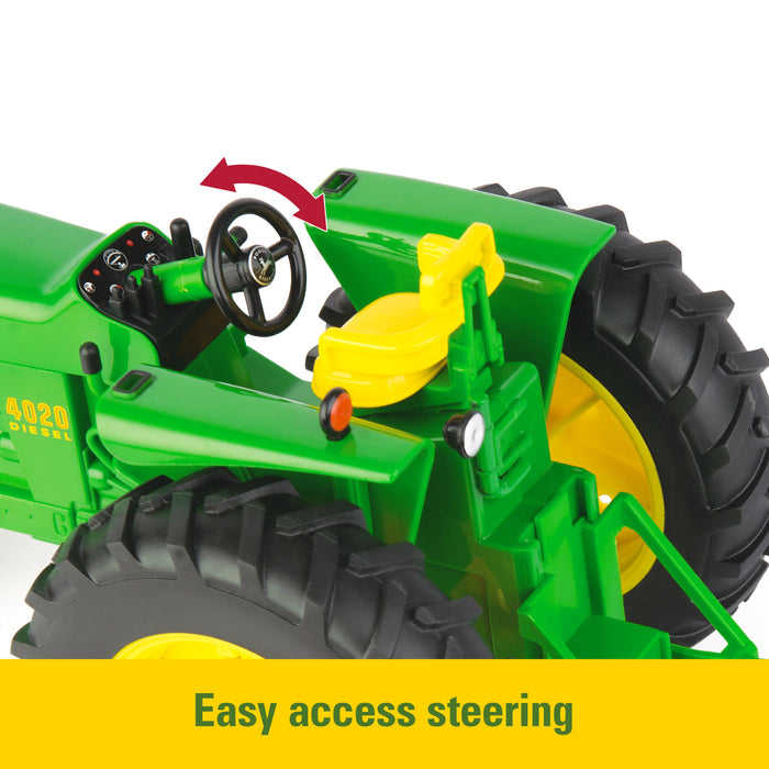 John Deere 1:16 Big Farm 4020 Tractor & Rotary Cutter