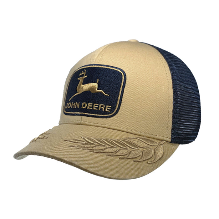 John Deere Mens Navy & Gold Logo Cap