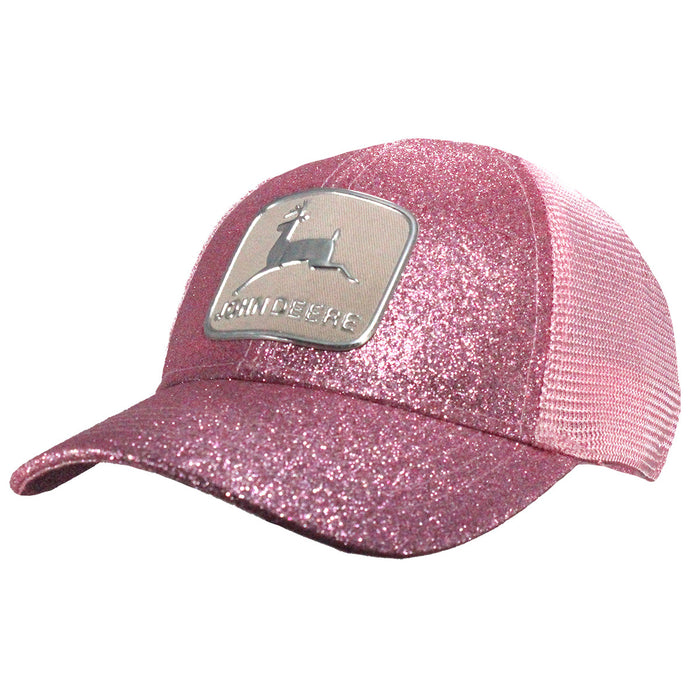 John Deere Girl Toddler Pink Glitter Cap
