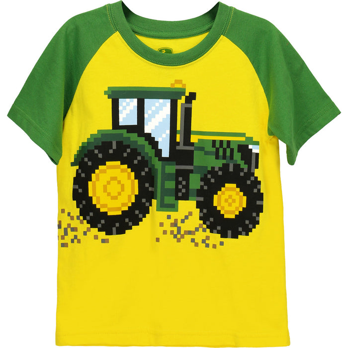 John Deere Boy Toddler Pixel Tractor Tee