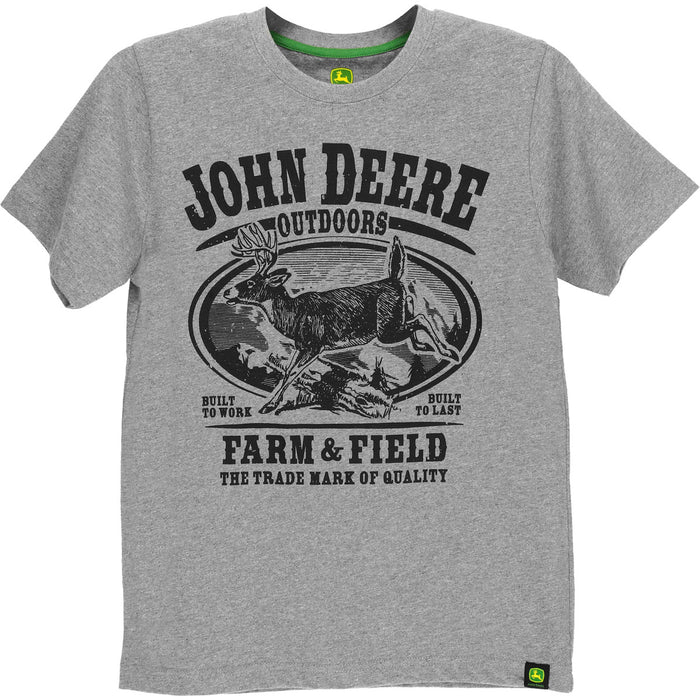 John Deere Boy Youth Farm And Field Tee