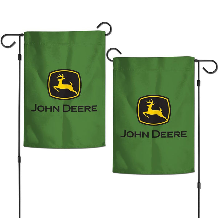 John Deere Green 2 Sided Garden Flag