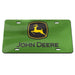 John Deere Green Trademark Logo License Plate