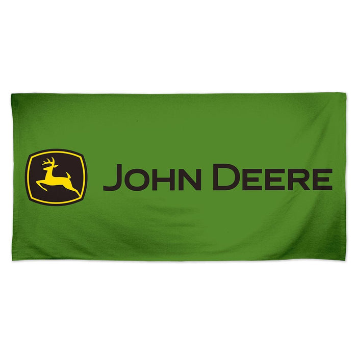 John Deere Green Logo Beach Towel