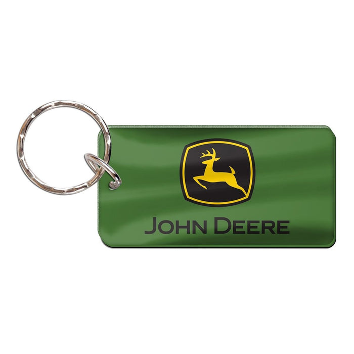 John Deere Green Trademark Logo Key Ring