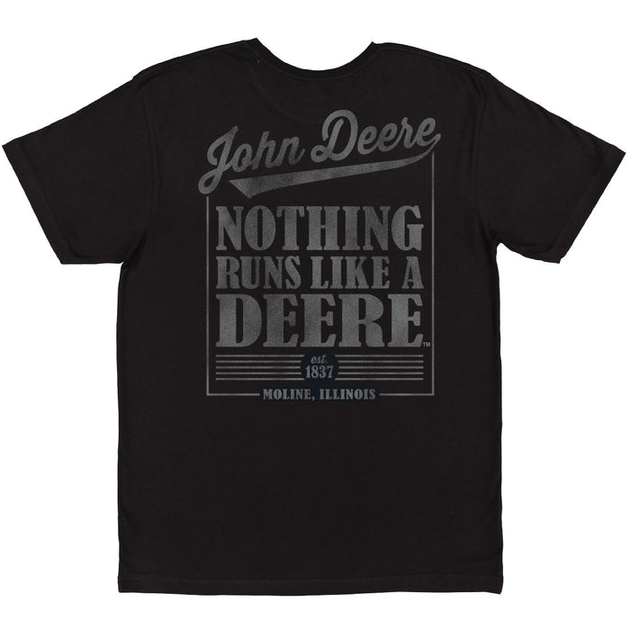 John Deere Mens Nothing Runs Like A Deere Print Tee