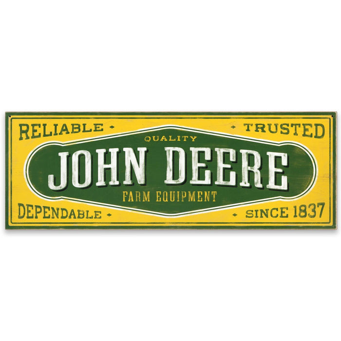John Deere 1937 Distressed Wood Decor
