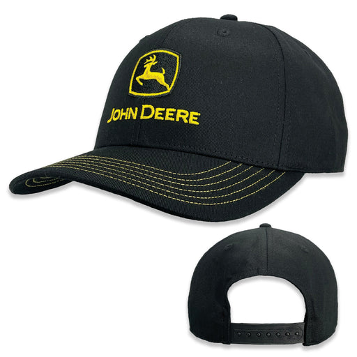 John Deere Black Logo Cap