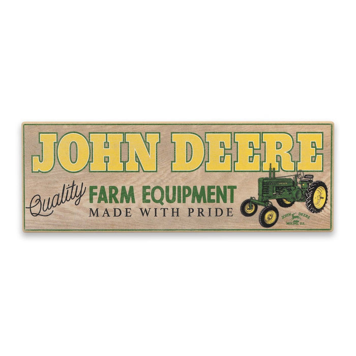 John Deere Made with Pride Wood Wall Sign