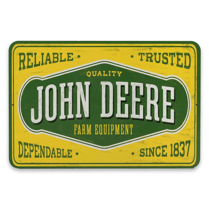 John Deere Metal Sign - Trusted Equipment
