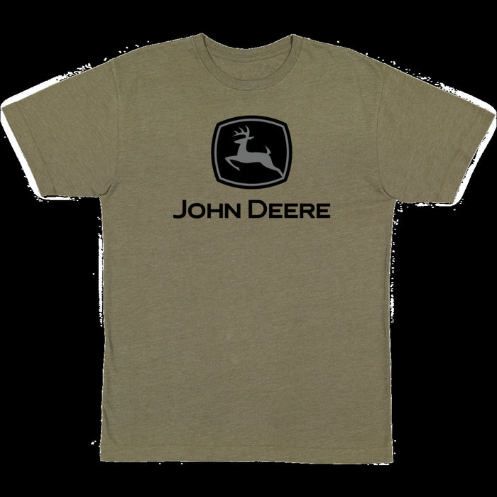 John Deere Mens Olive Classic Logo Tee