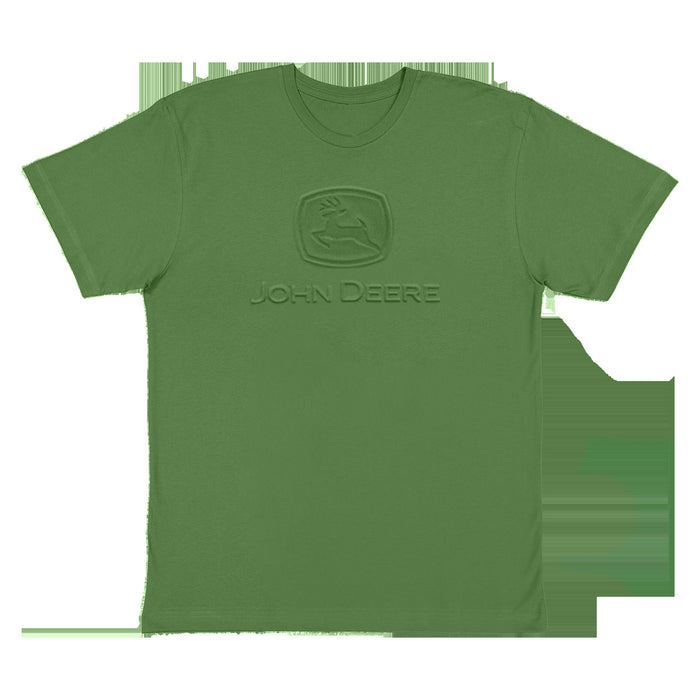 John Deere Mens Green Embossed Classic Logo Tee