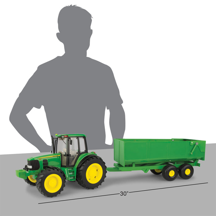 John Deere 1:16 Big Farm Tractor with Wagon