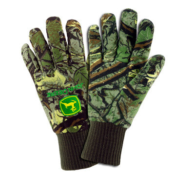 John Deere Lined Camo Jersey Gloves